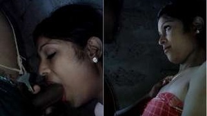 An Odi beauty shows her skills with a mouth and Bhabhi boobs complexion