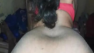 Indian house wife with a big butt fucking my dick.