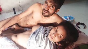 A hot couple having sex in an MMC video with puffy nipple hard cock action