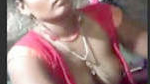 Bhabi indulging in some intimate moments with her lover at home when her husband is not around.