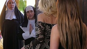 Lesbian nuns having sex with a perverted bull called Ziggy Toast in the city.
