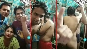 Live webcam XXX show with hot Indian threesome action