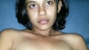 Big boobed housewife gets rough treatment from security guard in Bombay house