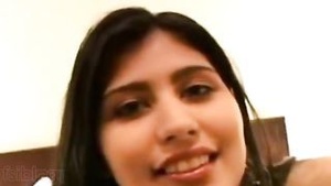 Beautiful Indian babe sucks and licks her lover’s cock while giving him a deep blow job.