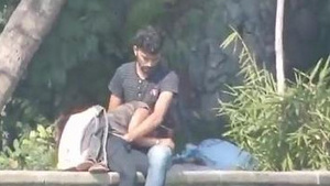 An Indian couple has oral sex and fingerers in public at a shopping mall.
