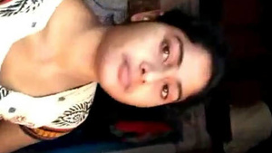 A hot Indian girl lubricates her genitals with petroleum jelly before fingering herself.