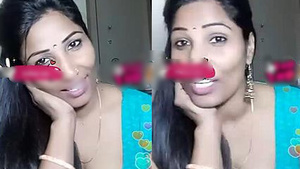 Steamy bhabi’s cleavage and boobs on display on camera