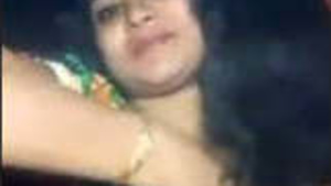 Beautiful girl performing during a video call