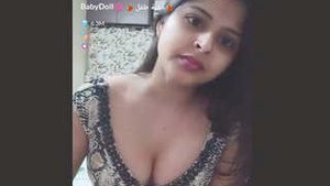 A beautiful woman dancing the tango live on webcam.
