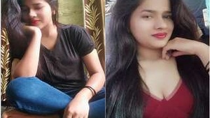 College teacher and her lover have sex on video call