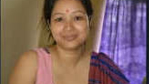 A housewife with large breasts seduces her husband and receives a facial.
