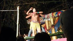 Boobs.Emitting Squirts and Boops during a Stage Dance