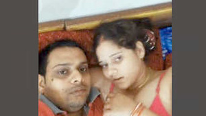 Beautiful Indian sister-in-law with her husband in hot scene.