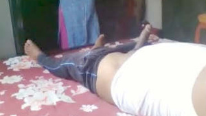 An Indian man exposing himself to the maid who then gives him hard sex.
