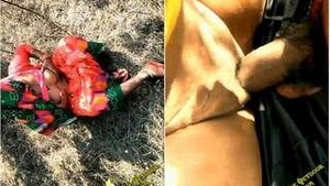 The hot Indian housewife goes wild outdoors with her lover