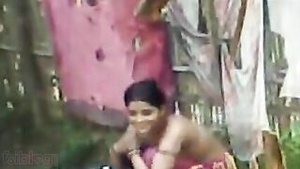 Steamy bath time scene with hot Indian bhabhi and devar