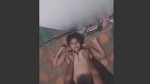 OriA pregnant wife gives blow job and breast stroke to her husband