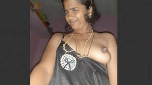 Beautiful Tamil wife enjoying a relaxing bath