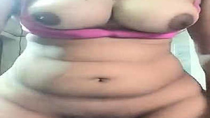A hot woman shows off her hourglass body shape.