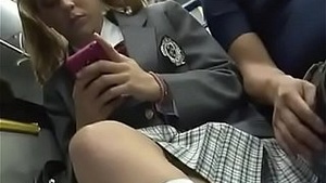 Asian fucks Young boring girl on the roof of the bus