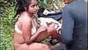 A hot erotic video of a desi lover outdoors