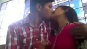 Kissing and unforgettable love of an Indian couple.