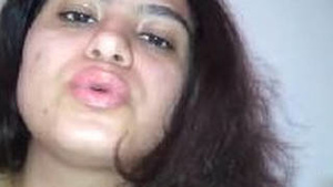 Indian beauty relaxing and pleasuring herself