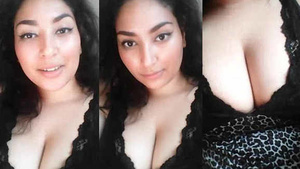 Beautiful teenage girl has perfect bosom.
