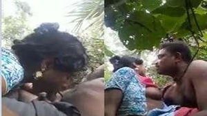 A young college couple enjoys outdoor sex and romance.