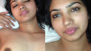 Beautiful Indian girlfriend strips in the shower.