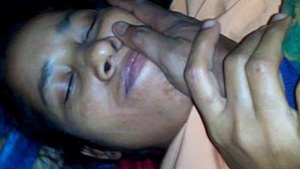 A village wife satisfies her husband in bed.