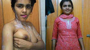 Steamy shower moments captured on camera