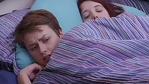 Pretty girlfriends have sex in the bedroom