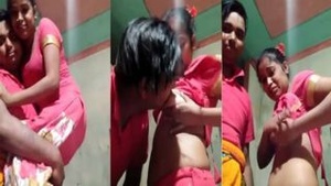 Boob sucking and hot sex with Devar Salli in a homemade video.