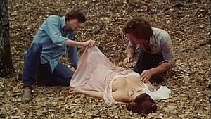 Sexual deviant tempts brunette beauty outdoors in classic porn fashion