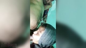 A young Bengali housewife gives her husband a sensual blowjob in this MMS.