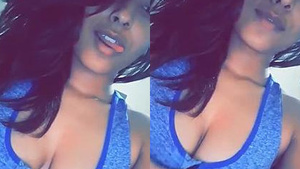 Pretty NRI woman exposing her breasts and private parts.