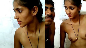 New bride from India strips for the camera