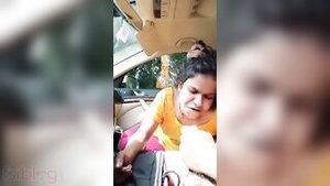 Love making experience of house wife in Desi's car.