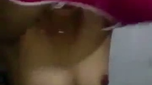 Married Indian woman bhabhi undressing and groping her lover in explicit video