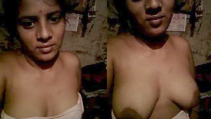 Showing some sexy tits of a hot tamil girl