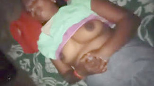 Married man's shy wife suckles his breasts
