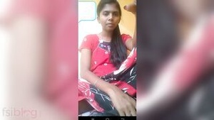 A naive Indian woman raises her sari to reveal her bare genitalia in a solo erotic dance.
