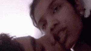 Young Indian college girlfriend masturbates with black man