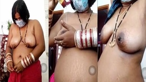 Indian house wife striptease show of the month