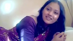 There is romance with a handsome desi lover in a hotel room.