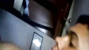 A Desi girlfriend seen on MMS in hot MMC college scene.