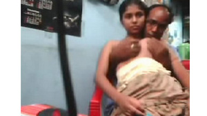 Beautiful girl of Indian descent seduces her uncle at home