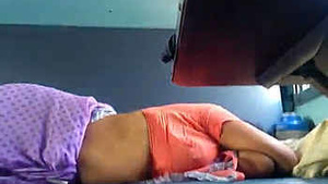 Steamy video of Indian train passenger resting and looking enticing.