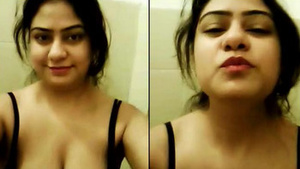 Desi girlfriend Waafa in a self-proclaimed video with her boyfriend's help